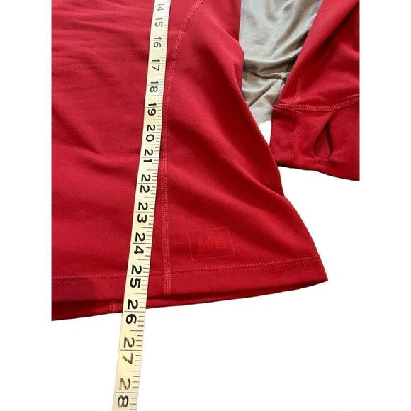 REI Women's Red Quarter-Zip Sweatshirt - Picture 6 of 8
